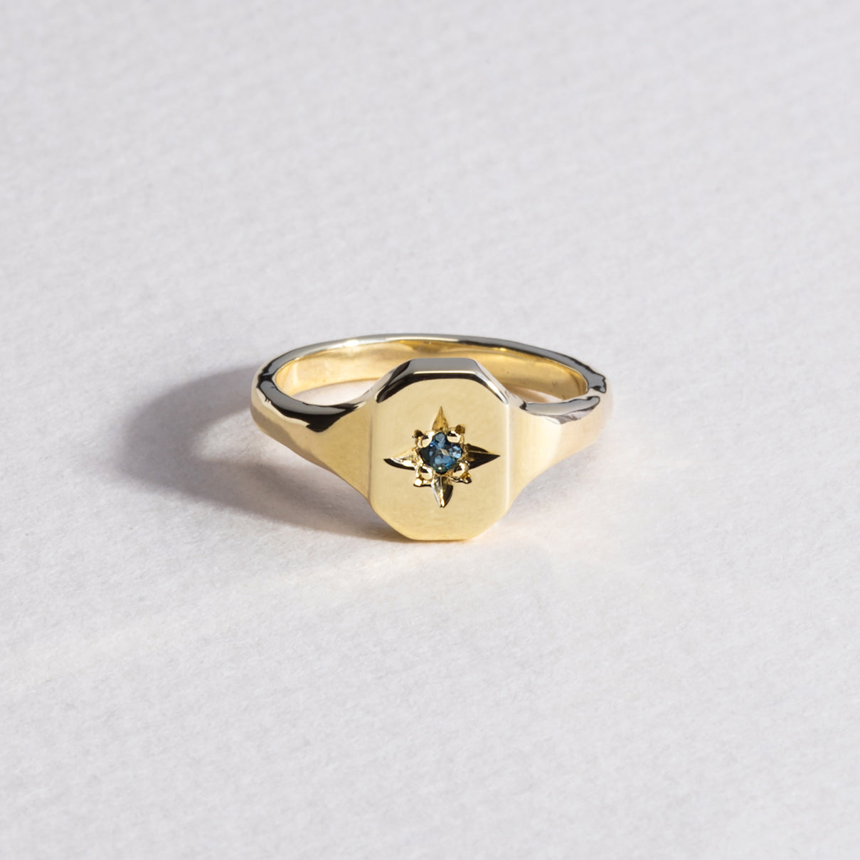 Dearest Signet Ring - 18ct Yellow Gold Vermeil