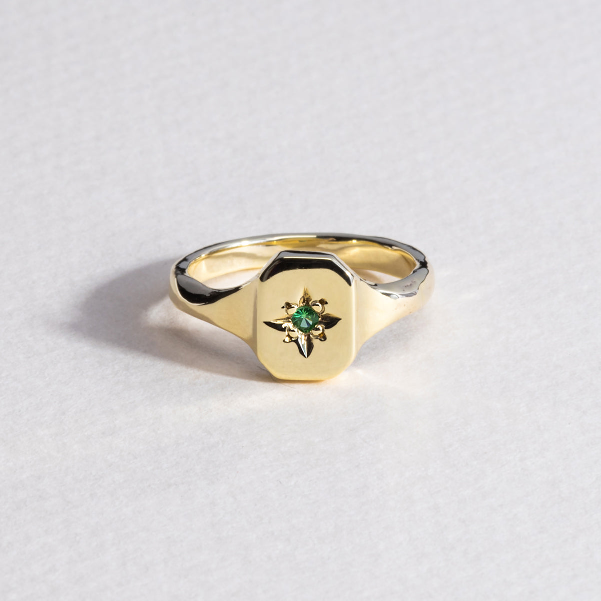 Dearest Signet Ring - 18ct Yellow Gold Vermeil