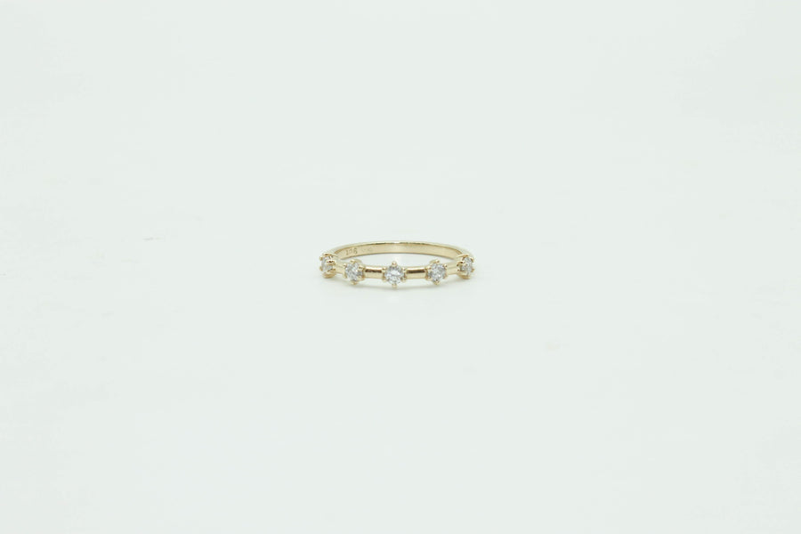 9ct Gold Honey Honey Diamond Wedding Ring