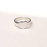Ladies Heart Signet Ring