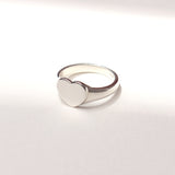Ladies Heart Signet Ring