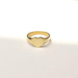 Ladies Heart Signet Ring