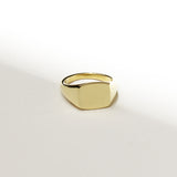 Mens Cushion Signet Ring