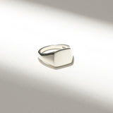 Mens Cushion Signet Ring
