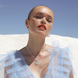 Silver Apple of My Eye Necklace