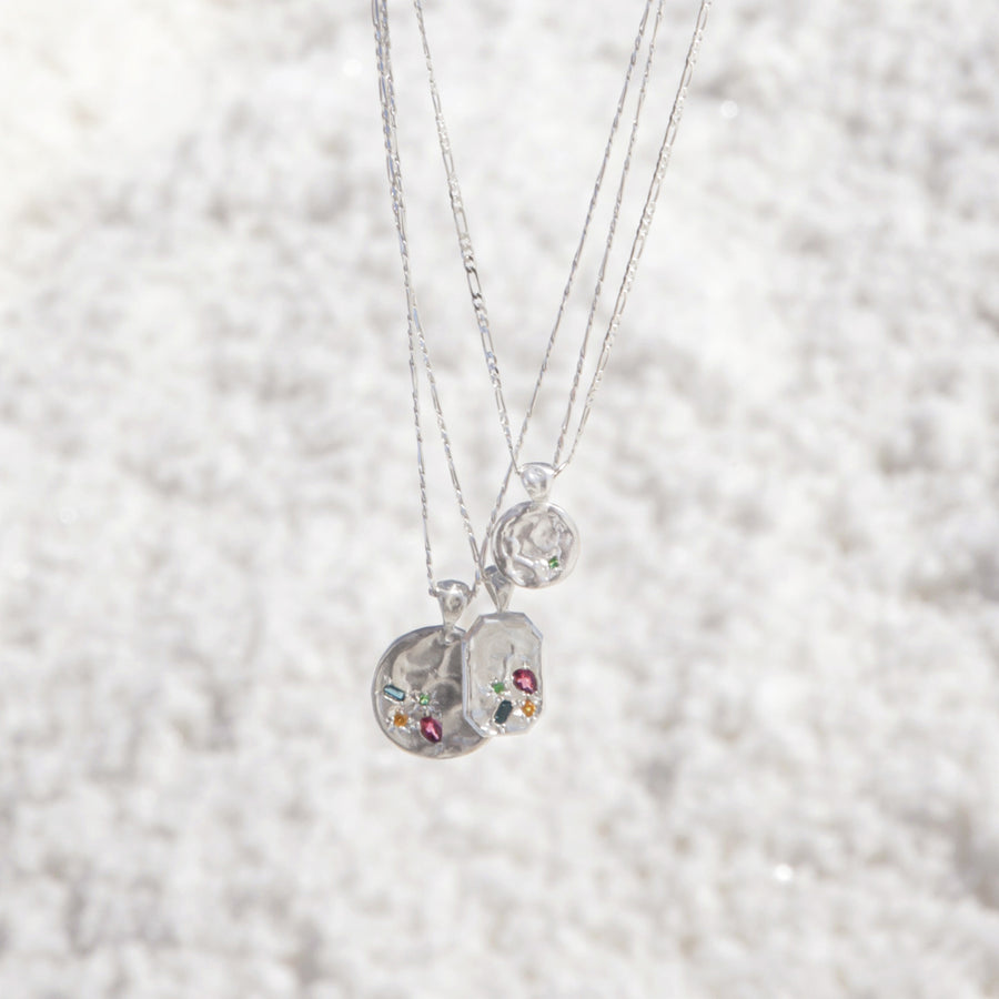 Silver Apple of My Eye Necklace