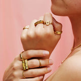 9ct Gold Keeper Stack Ring