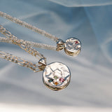 Silver Apple of My Eye Necklace