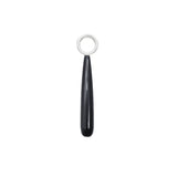 Black Onyx Drop Hoop Charm