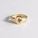 Dearest Signet Ring - 9ct Gold