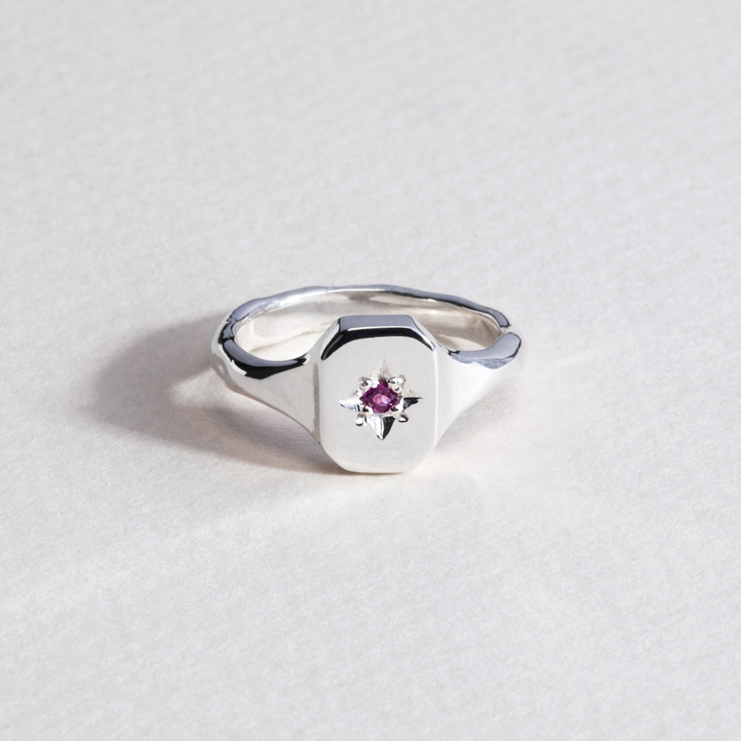 Dearest Signet Ring - Silver