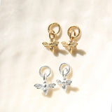 Tiny Bee Hoop Charm