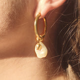 Tiny Beetle Hoop Charm