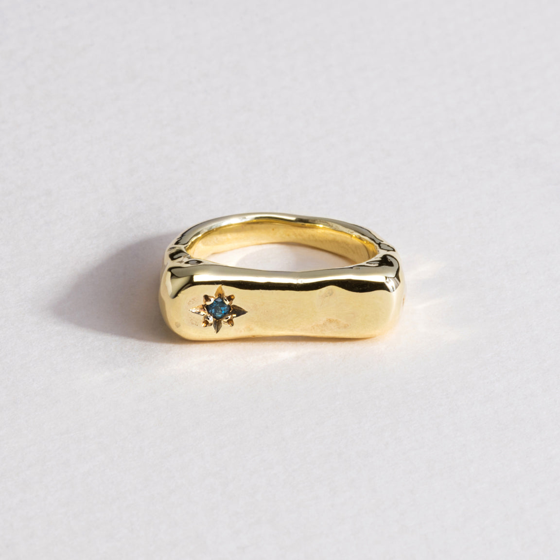 Ride-or-Die Signet Ring - 9ct Yellow Gold