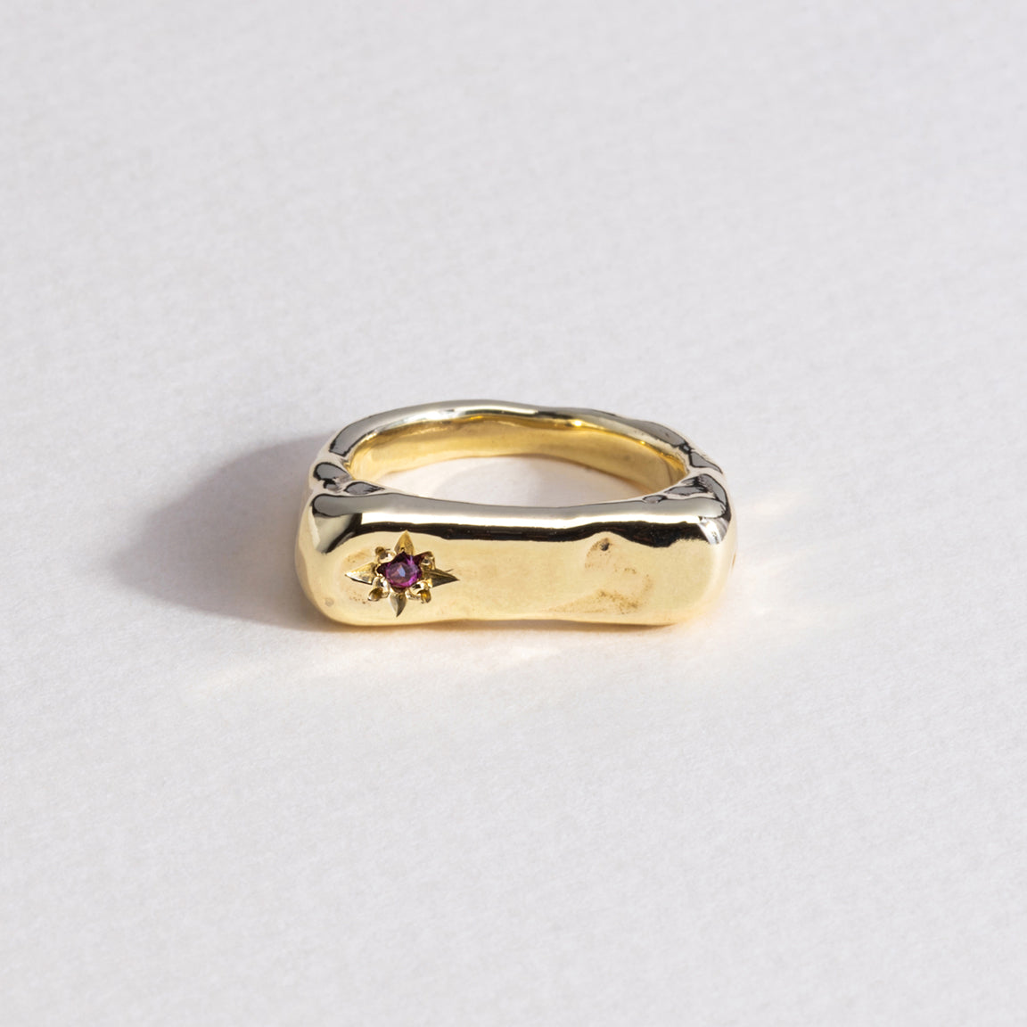 Ride-or-Die Signet Ring - 9ct Yellow Gold