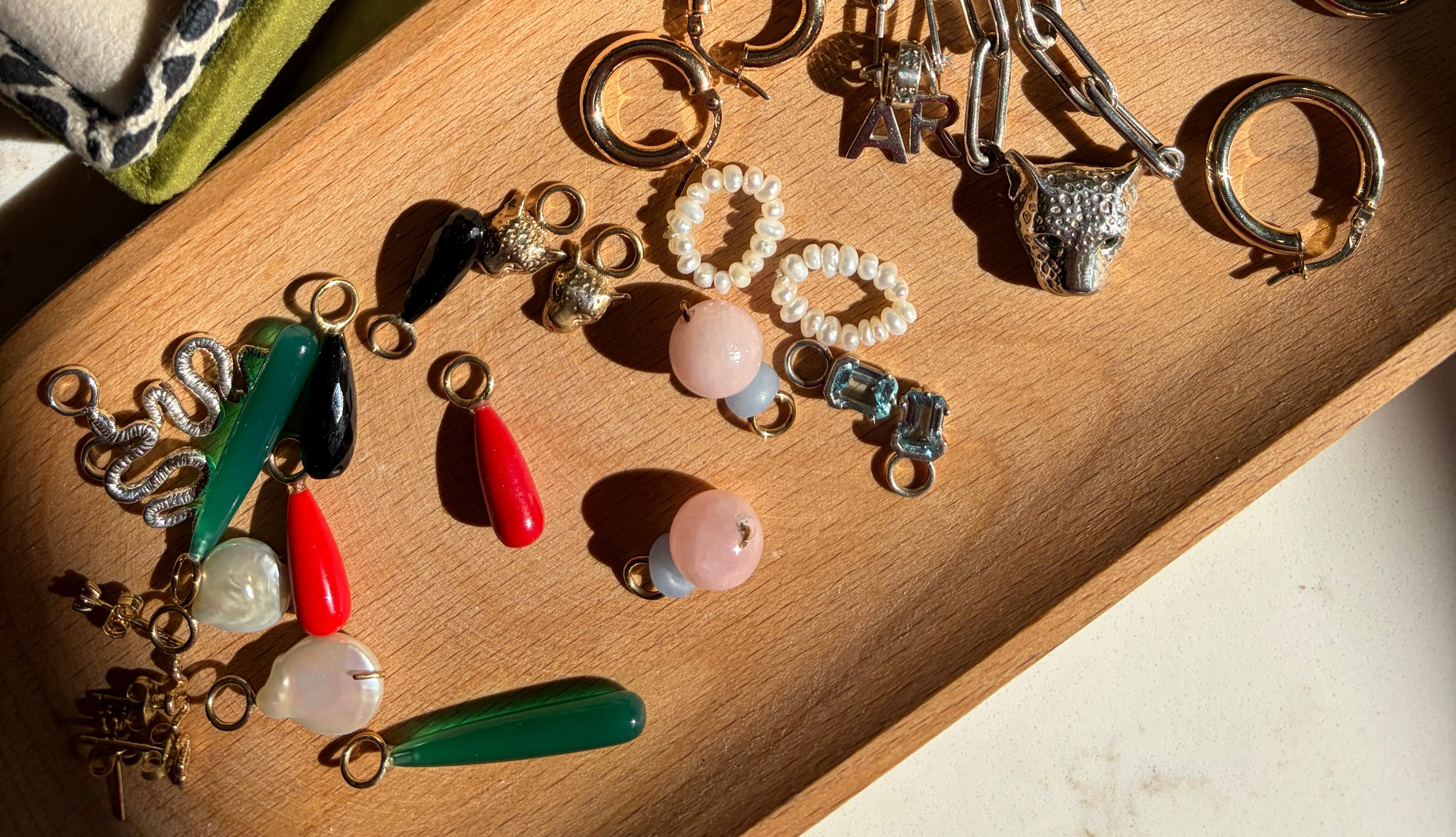 Creating a One-of-a-Kind Charm Stack for your Hoop Earrings