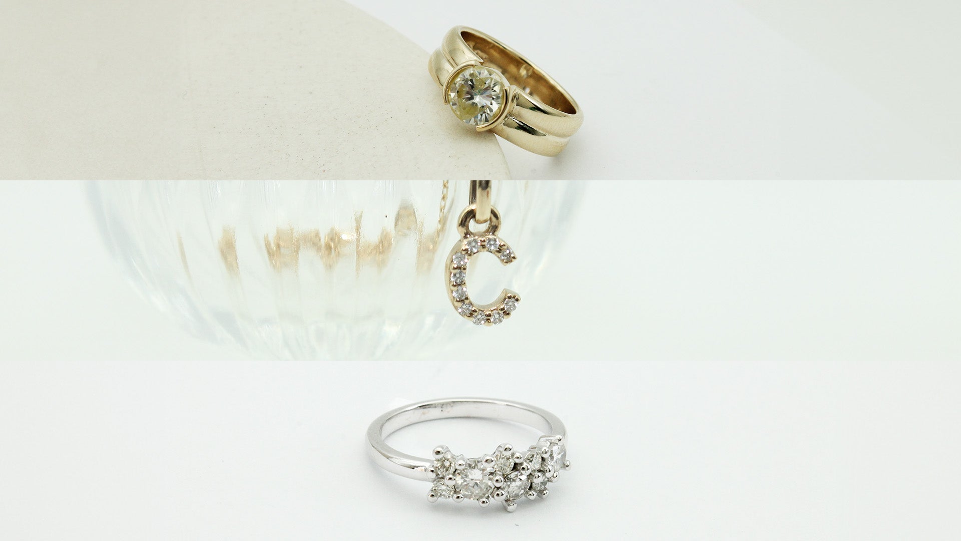 3 Custom Jewellery Pieces Featuring Diamonds