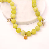 Lime Granny Beaded Necklace