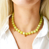 Lime Granny Beaded Necklace