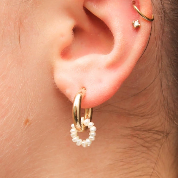 Baby Pearly Loop Hoop Charm