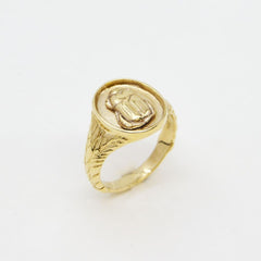 Beetle Safari Signet Ring