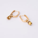 Citrine Juicy Gem Hoop Charm