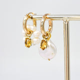 Citrine Juicy Gem Hoop Charm