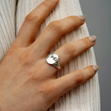 Silver Ellie Safari Signet Ring