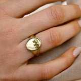 Gold Ellie Safari Signet Ring