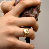 Gold Ellie Safari Signet Ring