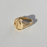 Gold Giraffe Safari Signet Ring