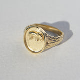 Gold Ellie Safari Signet Ring