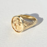 Gold Ingwe Safari Signet Ring