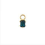 London Blue Topaz Juicy Gem Hoop Charm