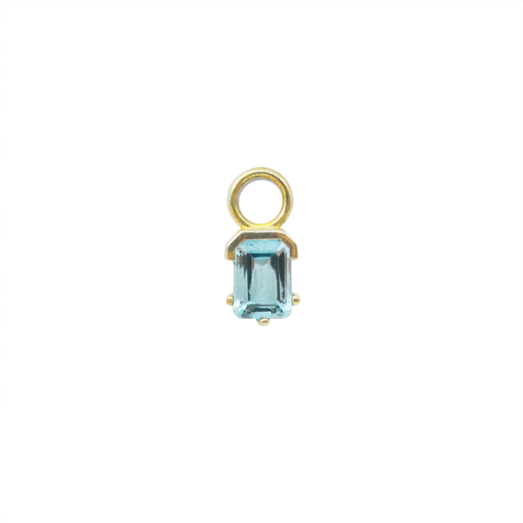 Sky Blue Topaz Juicy Gem Hoop Charm