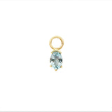 Sky Blue Topaz Juicy Gem Hoop Charm