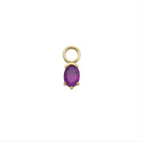 Amethyst Juicy Gem Hoop Charm