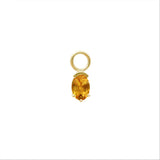 Citrine Juicy Gem Hoop Charm