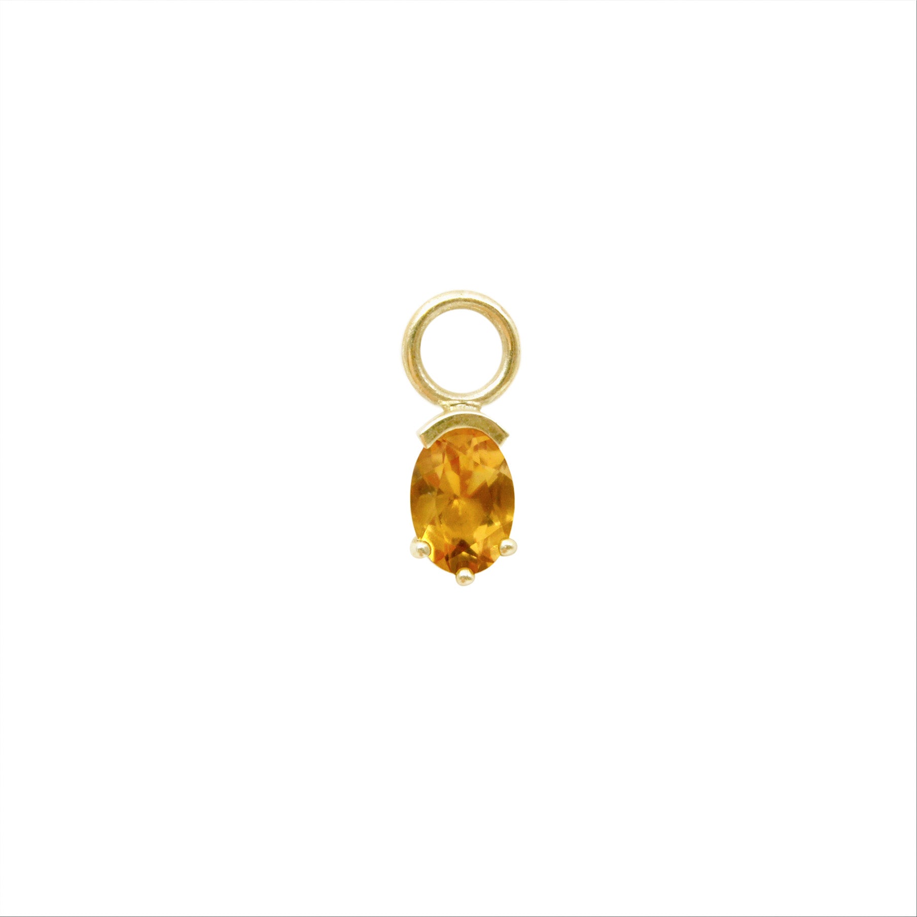 Citrine Juicy Gem Hoop Charm