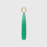 Green Onyx Drop Hoop Charm