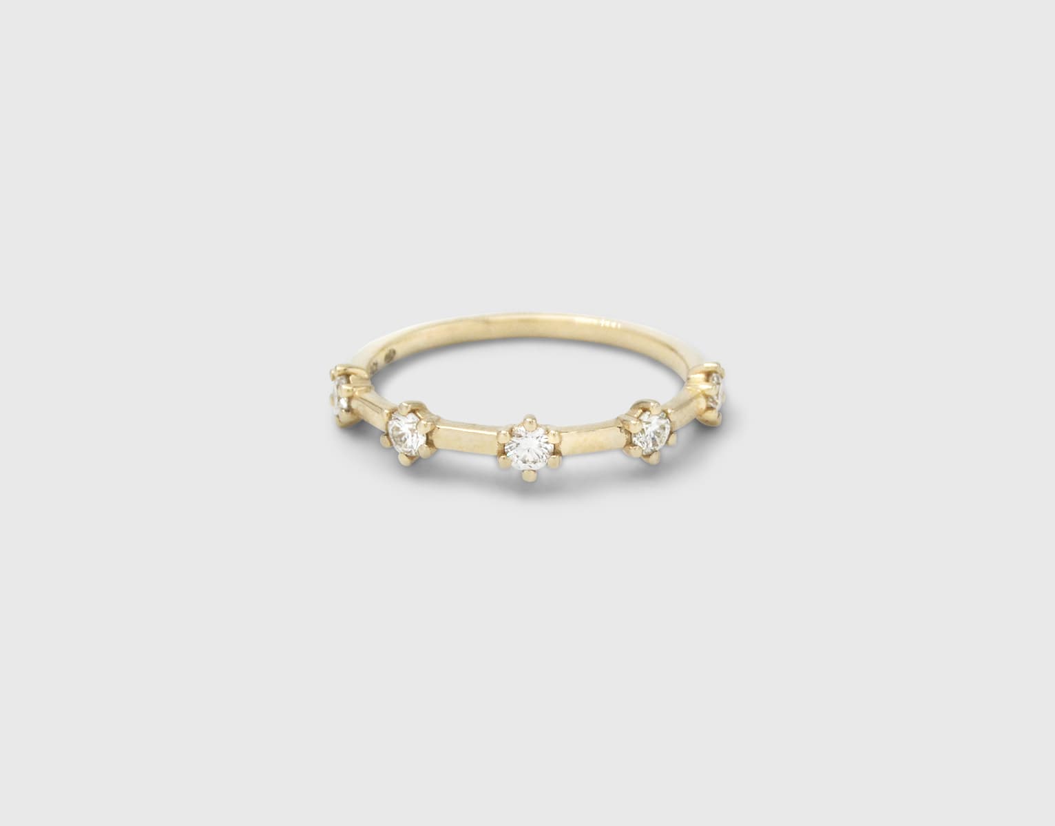 9ct Gold Honey Honey Diamond Wedding Ring