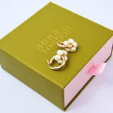 Half Moon Hoop Charm