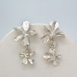 Silver Pure Petal Earrings