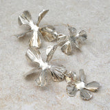 Silver Pure Petal Earrings