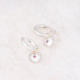 Pink Tourmaline All Yours Heart Hoop Charm