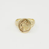 Gold Ingwe Safari Signet Ring