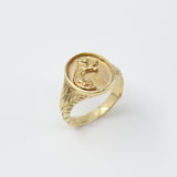 Gold Ingwe Safari Signet Ring