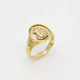 Gold Beetle Safari Signet Ring