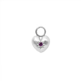 Amethyst All Yours Heart Hoop Charm