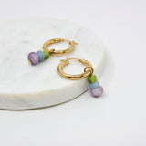 Veld Blom Hoop Charm